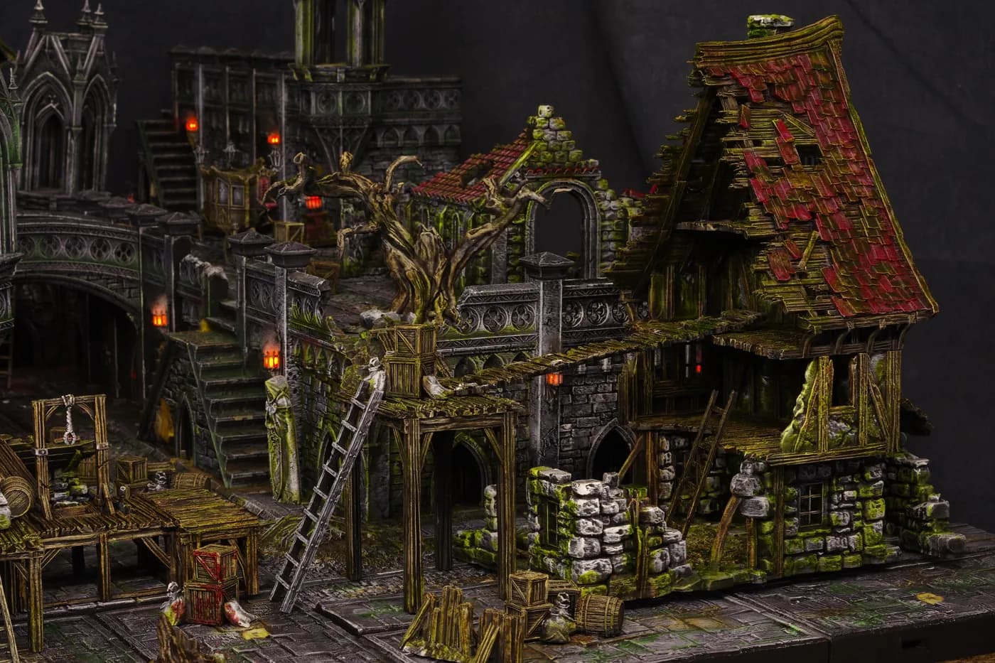 Barricade de fortune – décor imprimé en 3D par Poil de Grim