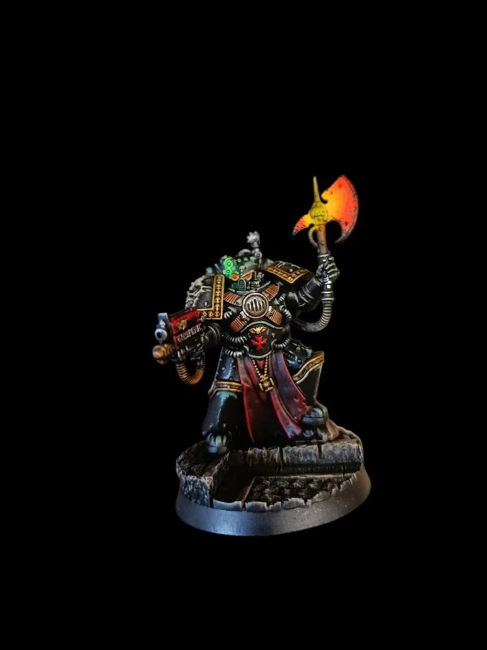 Figurine peinte dans le style grimdark de Poil de Grim