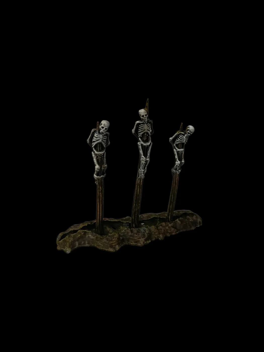 Les trois surins – décor imprimé en 3D par Poil de Grim