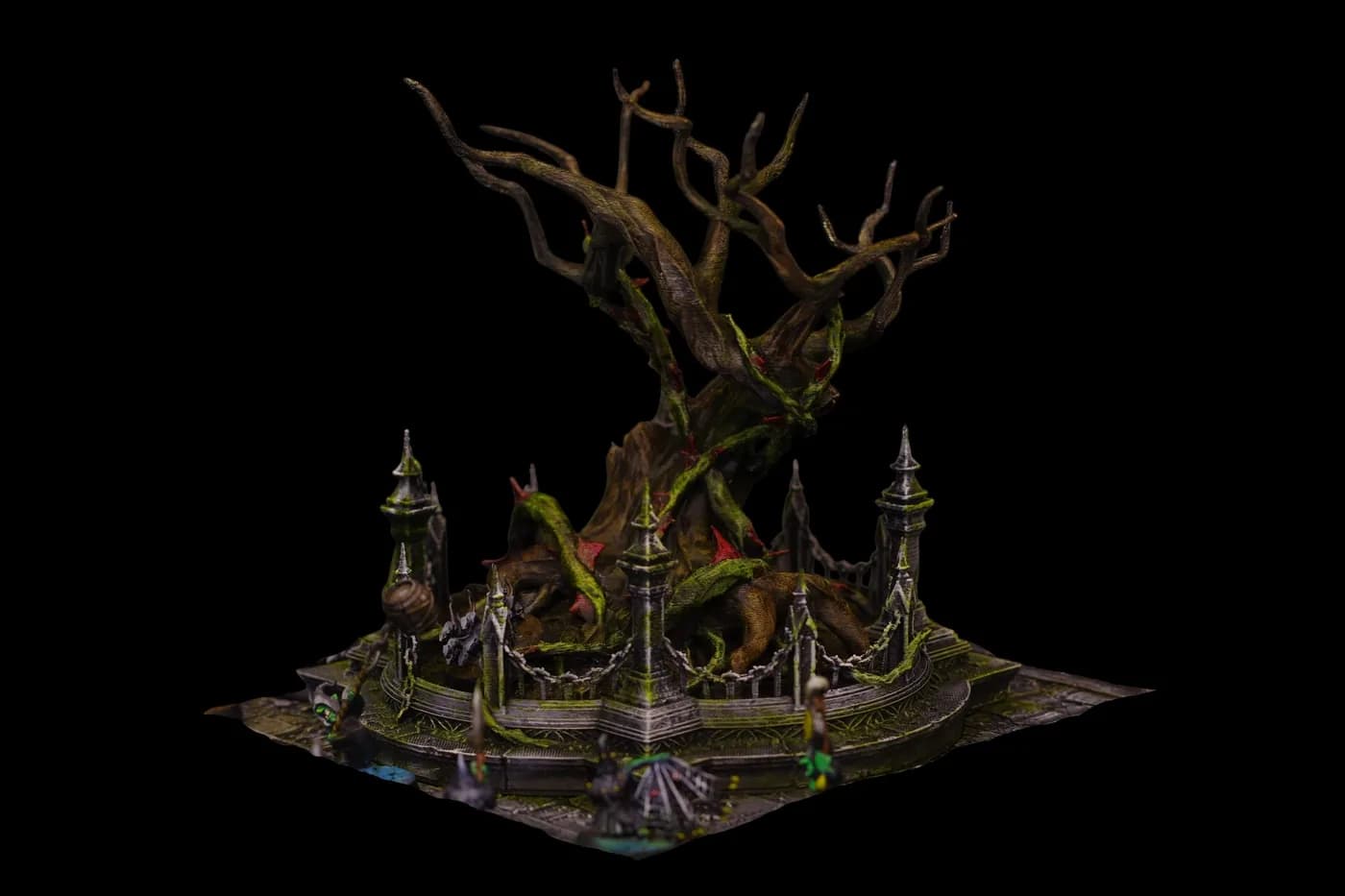 Le chêne des serments brisés – décor imprimé en 3D par Poil de Grim