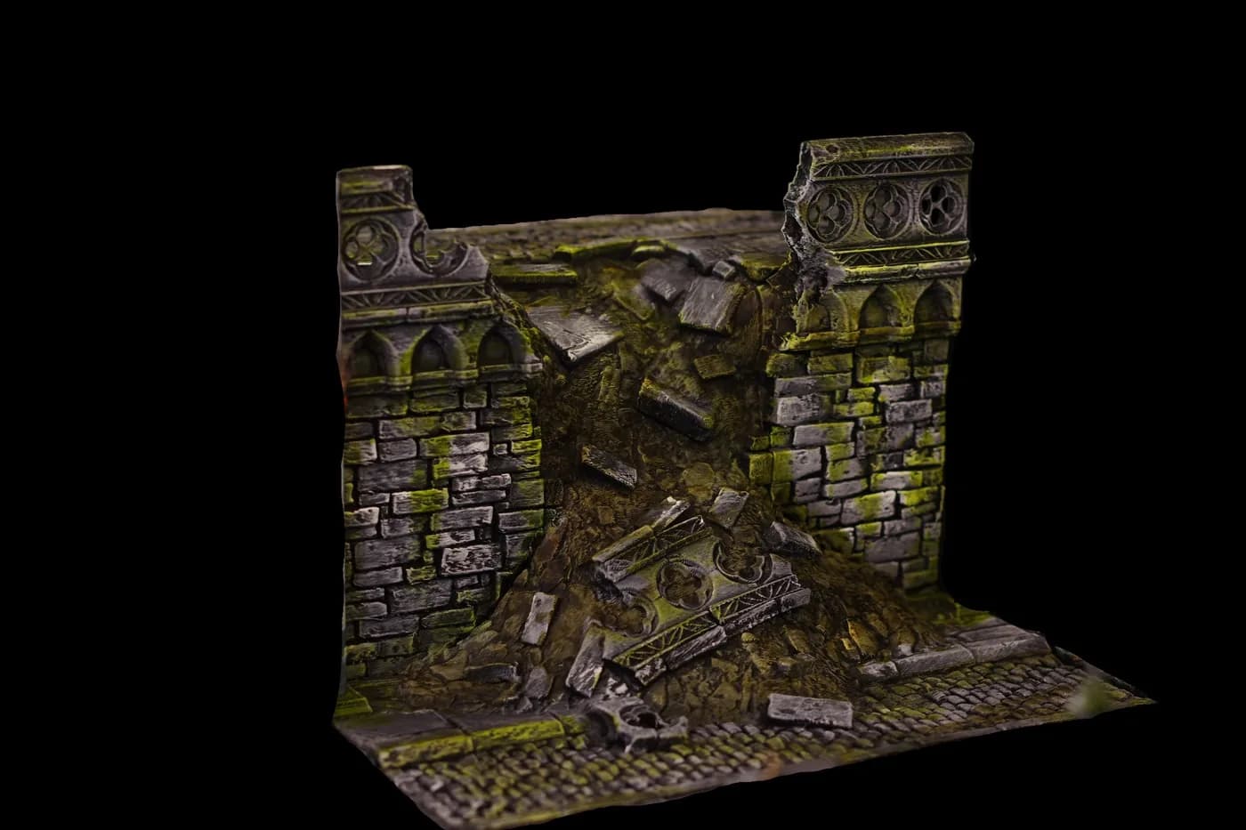 Le mur de la chute – décor imprimé en 3D par Poil de Grim