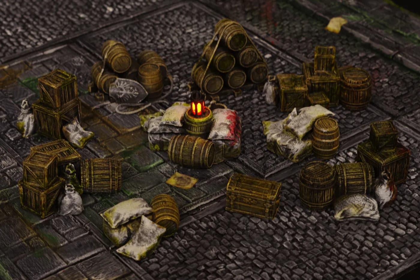 Tout est là ! – mise en situation sur une table de jeu, Poil de Grim