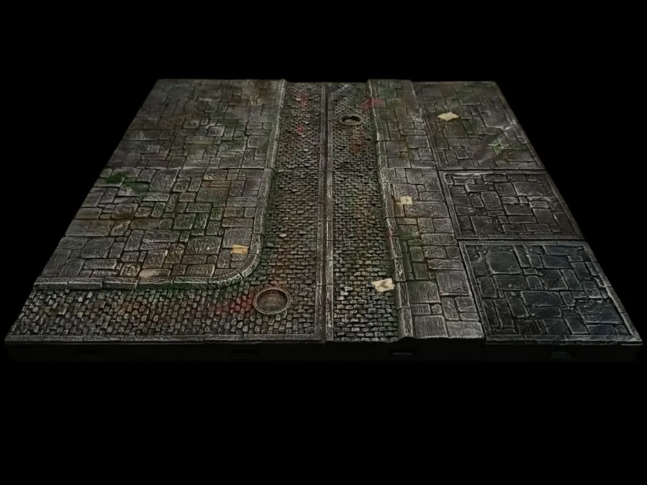 Embuscade dans les ruelles – décor imprimé en 3D par Poil de Grim