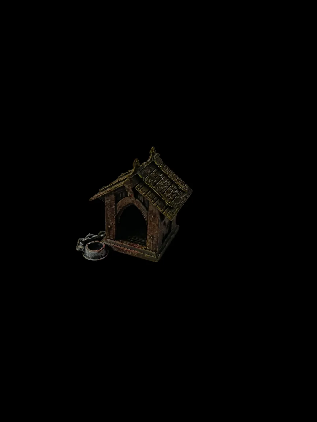 La niche de Cerbère – décor de table de jeu pour figurines imprimé en 3D par Poil de Grim