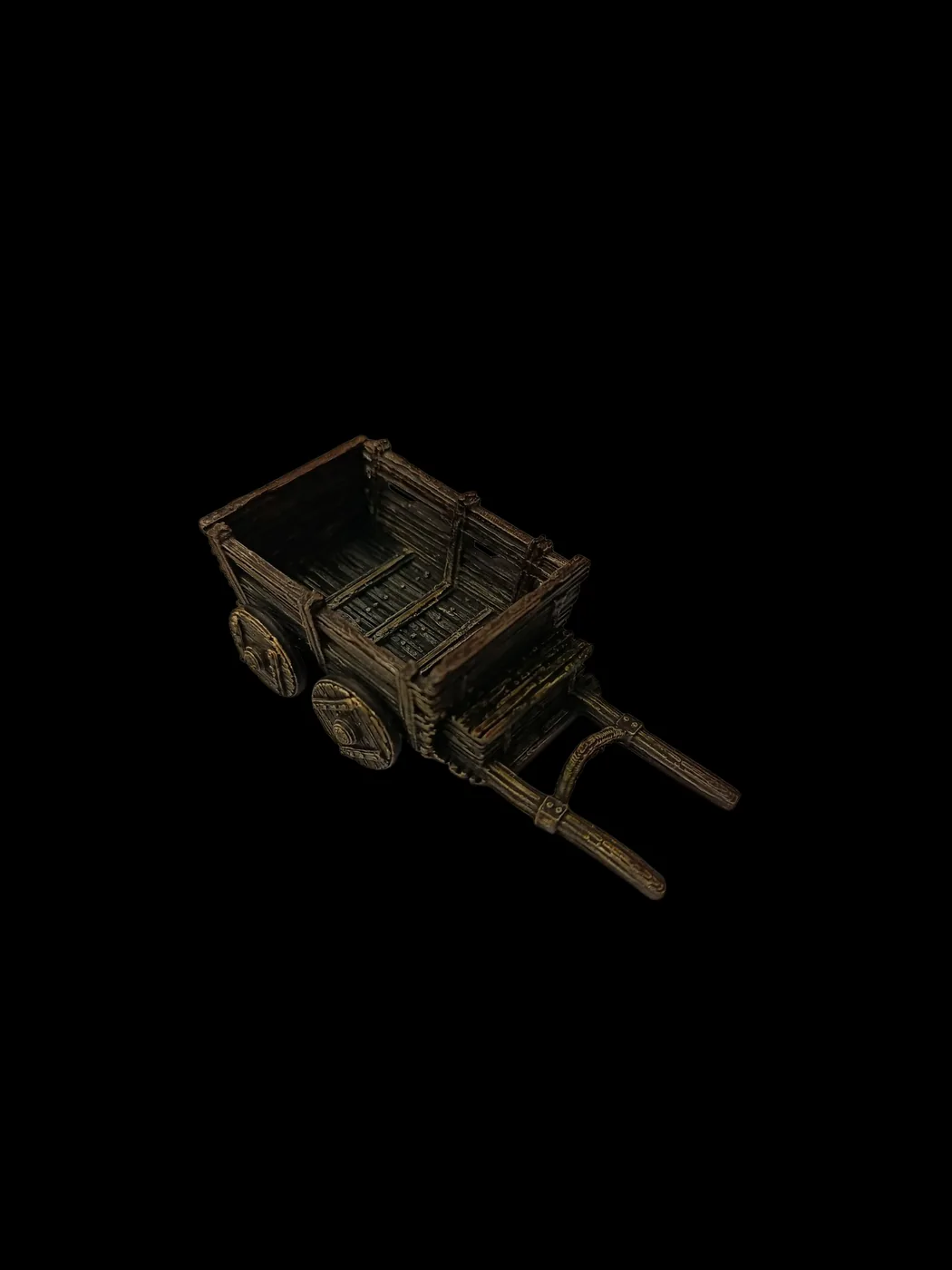 La carriole à magot – décor de table de jeu pour figurines imprimé en 3D par Poil de Grim