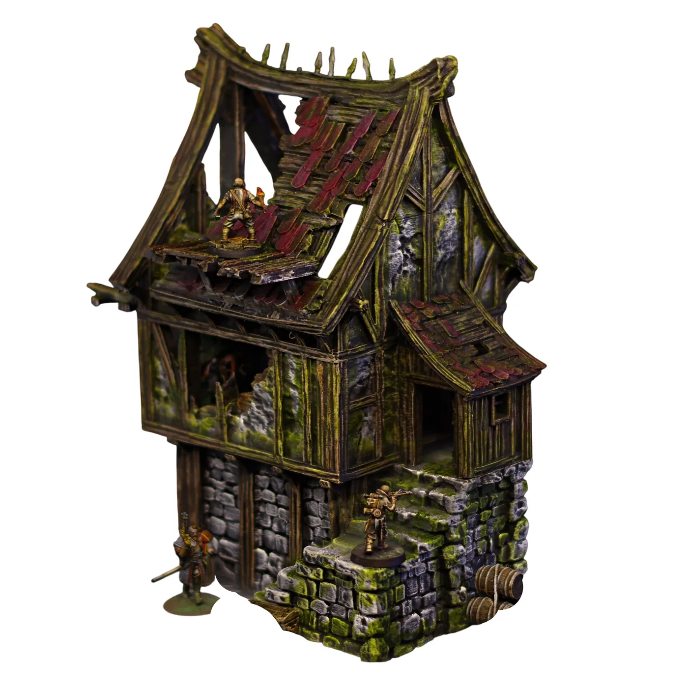 La maison du boucher – décor de table de jeu pour figurines imprimé en 3D par Poil de Grim