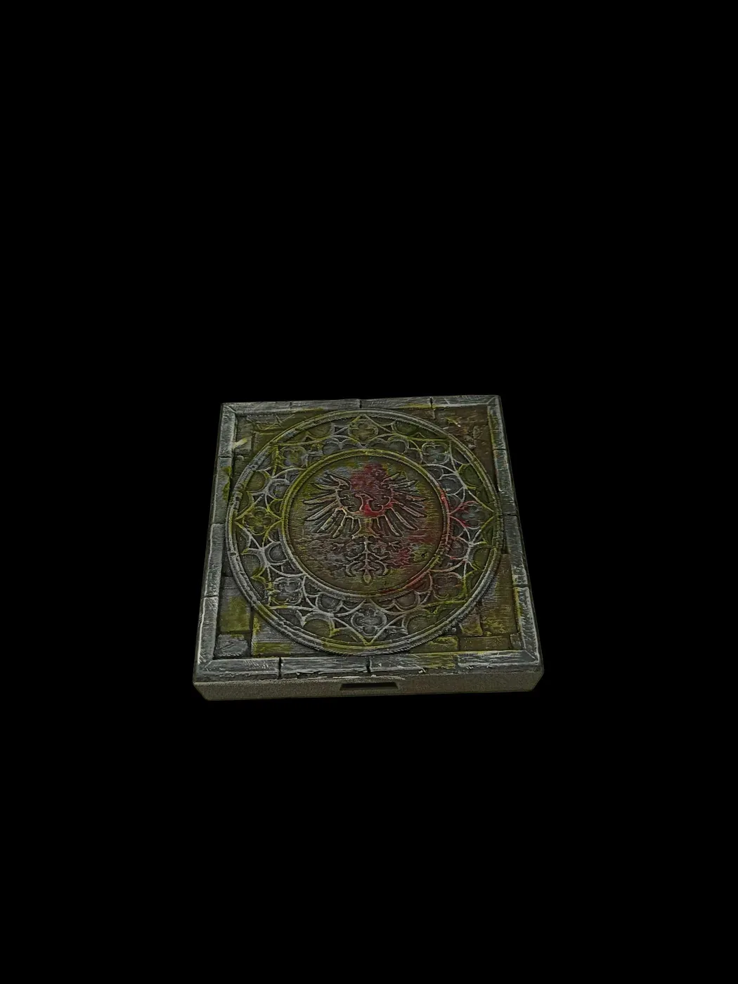 Placette prestigieuse du temps passé – décor de table de jeu pour figurines imprimé en 3D par Poil de Grim