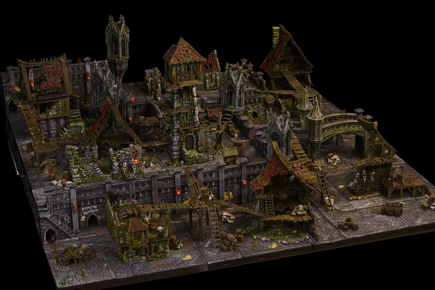 Castelombre – décor de table de jeu pour figurines imprimé en 3D par Poil de Grim